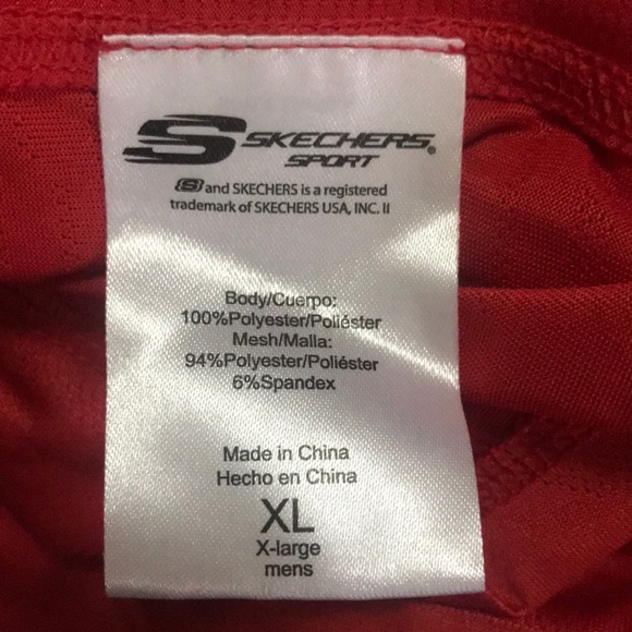 Skechers sport men’s shirt size XL NWOT red - Picture 6 of 6